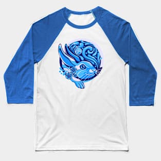 Ying Yang Rabbit Baseball T-Shirt